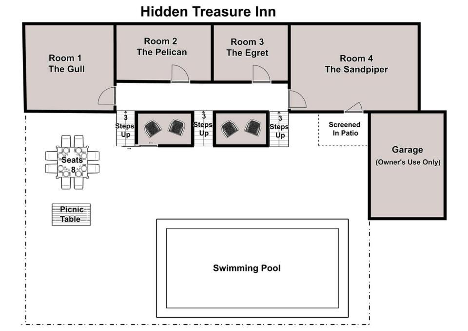 The Pelican Hidden Treasure Inn Room 2 By Bryant Real Estate Kure Beach Dış mekan fotoğraf